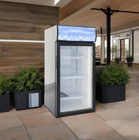 Réfrigérateur vertical pour boissons avec porte vitrée, 120L, 1 porte, affichage, dégivrage automatique et efficacité énergétique classe A