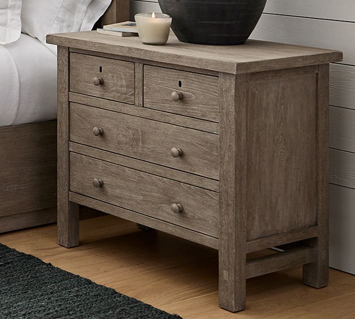 Home furniture American style wood furniture living room farmhouse 4-drawer nightstand