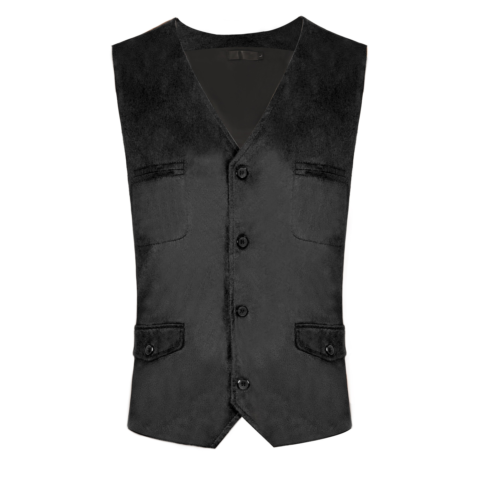 Gilet col V noir 243111-noir