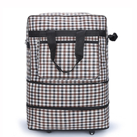 Grand sac à roulettes extensible, fourre-tout de Sport de nuit en plein air, sac de voyage pliable avec roulettes