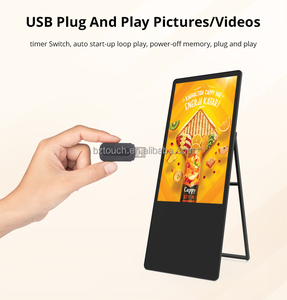 Reproductor de pantalla portátil de señalización personalizada de 55 pulgadas, póster de reproducción, portátil Lcd pantalla de publicidad, marketing Digital - Product Image 5