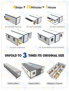 <span class=keywords><strong>Casa</strong></span> Modular Prefabricada <span class=keywords><strong>de</strong></span> Acero <span class=keywords><strong>de</strong></span> Alta Calidad <span class=keywords><strong>de</strong></span> 40 Pies, Vivienda Portátil Tipo Granny Flat, Expandible, Tipo Contenedor, para Hotel/Villa - Product Image 5