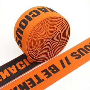 Manufacturer Custom Logo <b>Elastic</b> Underwear Strap Jacquard Web Letter <b>Elastic</b> Waist Band - Product Image 2