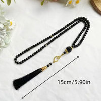 99 perles de 6 mm, imitation perle, tasbih, vente en gros, perles de prière musulmanes, chapelet islamique avec pompon