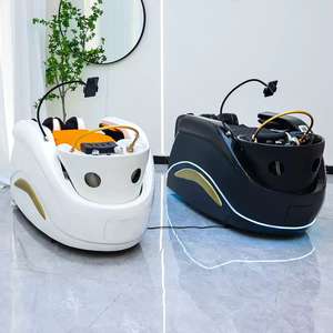 Lit de massage électrique inclinable pour salon de coiffure avec thérapie capillaire et shampoing intégré - Product Image 3