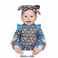 Vêtements pour poupées reborn en gros : Combinaison à imprimé floral, bandeau à nœud, robe, accessoires, cadeaux de bienvenue, en vinyle