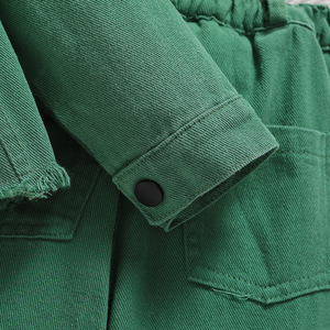 <span class=keywords><strong>Abbigliamento</strong></span> da ragazza verde autunno 2024 all'ingrosso 7 anni vestito da ragazza - Product Image 4