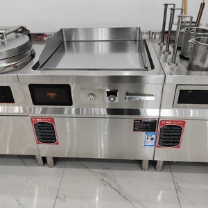 Электрическая индукционная плита-гриль 380В 12кВт из нержавеющей стали для стейков и тэппаньяки - Product Image 4