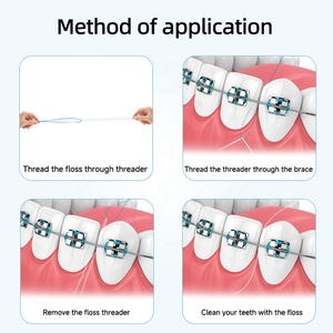 <span class=keywords><strong>Fil</strong></span> de Nylon de haute qualité <span class=keywords><strong>fil</strong></span> <span class=keywords><strong>dentaire</strong></span> enfileur nettoyage des dents avec des accolades ponts Implants dispositifs orthodontiques - Product Image 4