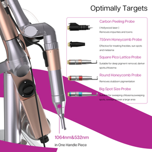 <span class=keywords><strong>Meilleur</strong></span> vendeur, machine à laser picoseconde professionnelle pour l'élimination des tatouages au laser, 1064 1320 532 755 Nm, Black Doll, Picoking - Product Image 3