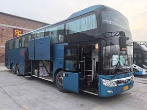 حافلة يوتونغ ZK6146 ذات الطابقين مستعملة موديل 2017 للمسافات الطويلة، 56 مقعدًا، تخطيط 2+2، محرك ويتشاي 400 حصان، مقود يسار، مكيفة - Product Image 3