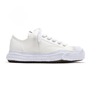 Retro Low-Top Canvas Sneakers With Wavy Sculpted Rubber Sole Contrast Stitching And Lace-Up Closure Casual Trainers For Everyday - Product Image 2