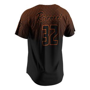 T-shirt de baseball brodé éco-responsable pour hommes, maillot de sport blanc boutonné, maillot de baseball court pour femmes - Product Image 4