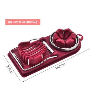 Coupeur et brouilleur d'œufs manuel en acier inoxydable portable 2 en 1 Outils à œufs de fantaisie pour la cuisine à domicile en stock - Product Image 3