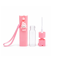 Botol Semprot Mini Lucu 10 ml Custom, Kaca+Plastik PP, dengan Tali Gantung untuk Body Mist, Parfum, dan Semprotan Pelembap
