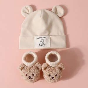 0-12 Ay Bebek Nefes Alabilen İlkbahar Sonbahar Sevimli Erkek Bebek Kız Bebek Şapka Çorap Kırmızı <span class=keywords><strong>Set</strong></span> - Product Image 6