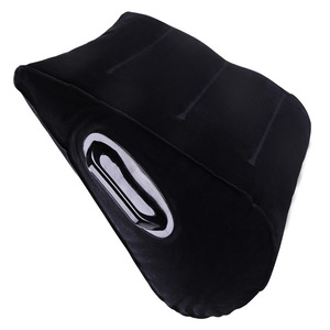 Coussin triangulaire gonflable en PVC noir, épaisseur 0,25 mm, coussin de massage pour adultes - Product Image 5