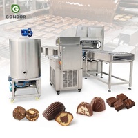 Machine d'enrobage électrique pour dattes glacées de 200 mm, modèle 1200 mm, pour 600 cacahuètes enrobées de chocolat