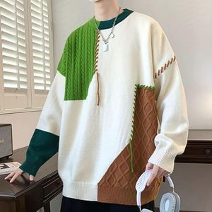 Áo len nam bán chạy, phối màu, tay dài, kiểu dáng pullover - Product Image 4