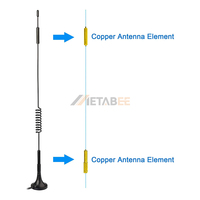 Antena WiFi de Doble Banda Impermeable IP67, 2.4G 5.8G, Alta Ganancia 5dBi, Montaje Magnético Tipo Pagoda con Cable de 2m para Router y Módem