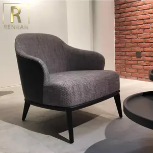 Beliebte nordische Design faulen Stuhl Wohnzimmer Möbel Stoff gepolstert Freizeit Sofa Stühle Lounge Chair