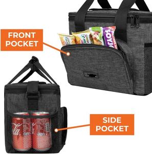 Soft Cooler <b>Bag</b> Insulated Lunch Cooler <b>Bag</b> for Men Work Camping <b>Beach</b> Travel Portable Waterproof <b>Large</b> Lunch <b>Bag</b> Box - Product Image 4
