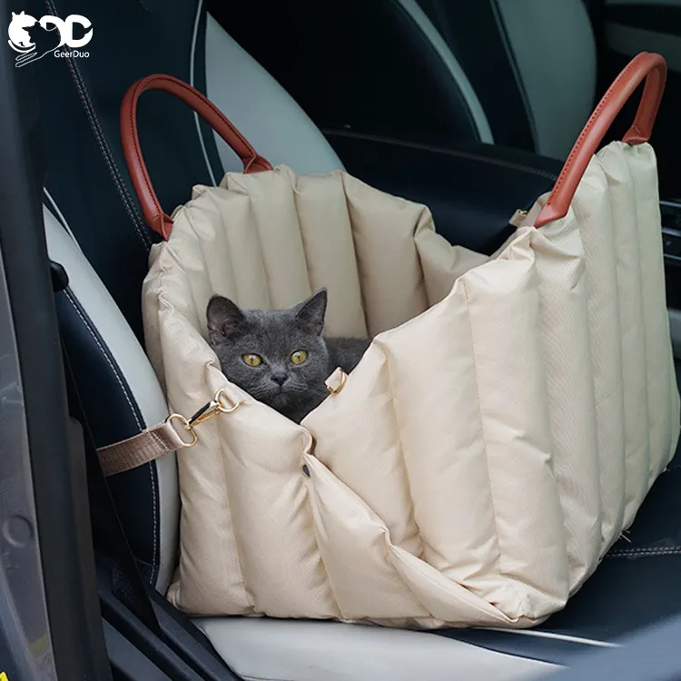 GeerDuo toptan özel Pet seyahat emniyet köpek araba yükseltici koltuk ve yumuşak yastık ile taşıyıcı çanta