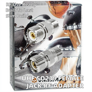 Factory Price Quality Assurance Brass Housing UHF SO239 Female Jack to Female Jack RF Coaxial <b>Adapter</b> Converter Stock - Product Image 2