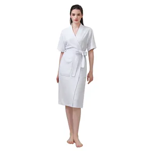 सनहोम फेयर प्राइस पजामा छोटी आस्तीन पतला टेरी तौलिया स्नान वस्त्र आरामदायक कपड़े स्पा के लिए महिलाओं के लिए स्लीपवियर