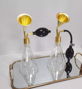 Expositor de Latón de Doble Pared de Grado Comercial para Boutiques, Bares de Perfumes, Aceites Esenciales, Café, Visual Merchandising para Minoristas - Product Image 6