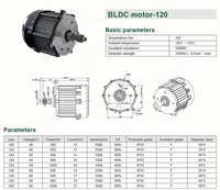 Moteur bldc sans balais pour véhicule électrique, puissance 1000W, cc, couple élevé