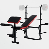 Banc de gymnastique avec haltérophilie réglable, équipement de presse pour banc d'entraînement, support d'haltères, support d'haltères pour usage domestique personnalisé, vente en gros OEM