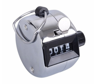 Compteur manuel mécanique à 4 chiffres en métal, outil de comptage manuel, en promotion
