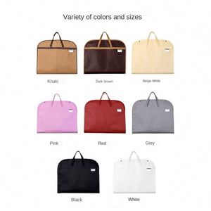 Housse de protection anti-poussière en non-tissé à fermeture éclair pour vêtements, sac de rangement suspendu pour l'agriculture et l'industrie, emballage pour doudounes et vêtements - Product Image 2