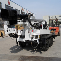 Allsome — Tricycle Mobile pour trous de perçage, Machine de forage pour puits d'eau, camion, remorque, montée sur grille de perçage, 150m