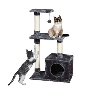 Produttore all'ingrosso prodotto per animali domestici <span class=keywords><strong>Sisal</strong></span> Scratcher corto peluche gatto albero - Product Image 5