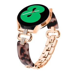 Luxo Metal Watch Strap Novo Design 20mm Largura Pulseira Cadeia Diamante Banda - Product Image 5