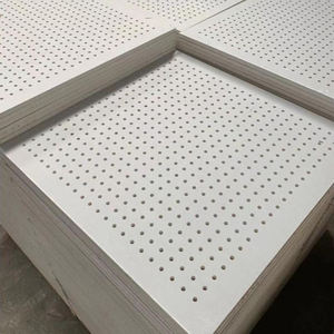 <span class=keywords><strong>Plaque</strong></span> <span class=keywords><strong>de</strong></span> plâtre perforée moderne pour <span class=keywords><strong>faux</strong></span>-<span class=keywords><strong>plafond</strong></span>, dalles acoustiques 2x2, imperméables avec surface <span class=keywords><strong>en</strong></span> papier - Product Image 1