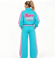Ensemble de survêtement personnalisé pour femmes, idéal pour les équipes de cheerleading et de danse, sweat-shirt et pantalon personnalisés