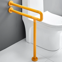 Barre d'appui de sécurité pliable en forme de U, main courante de toilette en acier inoxydable pour personnes handicapées, rail de soutien pliable pour salle de bain, capacité de charge de 250 kg