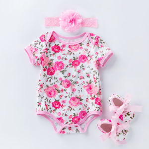 Nouveaux Vêtements Bébé Fille Tenues Bébé Enfants 0-2 Ans Grenouillère Princesse sans Manches pour l'Été - Product Image 1