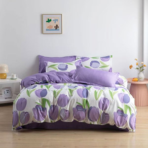 Hot Bán Mềm Sợi Nhỏ Vải Tùy Chỉnh In Kích Thước Đầy Đủ Bộ Đồ Giường Khăn Ga trải Giường Và Duvet Cover Sets Đối với Trang Chủ - Product Image 3