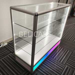 60inch cửa hàng bán lẻ kính khói cửa hàng Showcase kiosk khung nhôm hiển thị Showcase thuốc lá phiên bản đầy đủ hiển thị trường hợp <span class=keywords><strong>4ft</strong></span> 5ft 6ft - Product Image 2