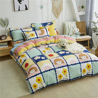 260816 Échantillon Gratuit Ensemble de Literie Personnalisé : Couette, Drap Plat et Housse de Couette en Satin pour Lit Double