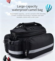 Sacoche de vélo arrière compacte et rapide, personnalisable avec logo, étanche, pour porte-bagages arrière de VTT, prix abordable