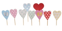 Großhandel Einweg Umweltfreundliche Holz-Weihnachtskuchen-Dekoration Cupcake-Topper & -Picks mit Holzduft und Individuellem Logo