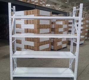 Étagère de supermarché Century United métallique double face à 5 niveaux, légère, à poser au sol, largeur 700/900/1200 mm, profondeur 400/450 mm pour - Product Image 4