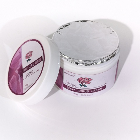 CALFLYN Custom Body Exfoliating Scrub Rose Shea Butter and Turmeric Body Scrub Cream