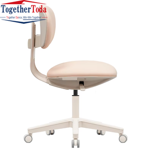 Chaise de bureau pivotante réglable en hauteur, petite et confortable, idéale pour les appartements de petite taille, avec roulettes, très vendue - Product Image 6