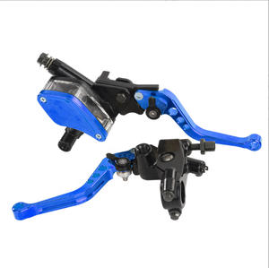 오프로드 오토바이 브레이크 펌프 변환: CNC 디스크 브레이크 상부 펌프 7/8 22mm 메이플 리프 조정 가능한 Bullhorn 클러치 어셈블리 - Product Image 5